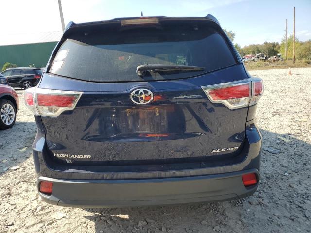 5TDJKRFH8GS333750 - 2016 TOYOTA HIGHLANDER XLE Mavi foto 6
