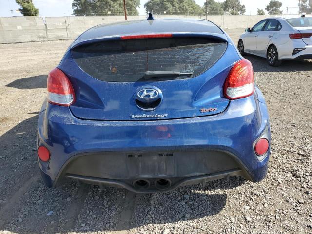 KMHTC6AE2GU291147 - 2016 HYUNDAI VELOSTER TURBO BLUE photo 6