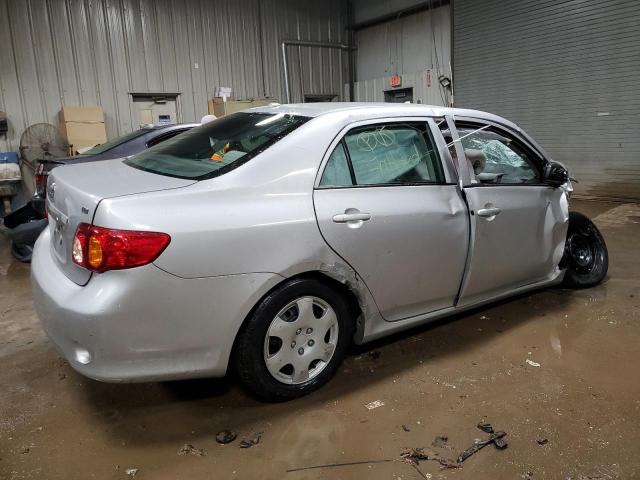 1NXBU4EE8AZ312985 - 2010 TOYOTA COROLLA BASE SILVER photo 3