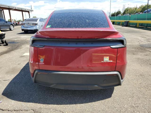 7SAYGDEE1TF399455 - 2026 TESLA MODEL Y BURGUNDY photo 6