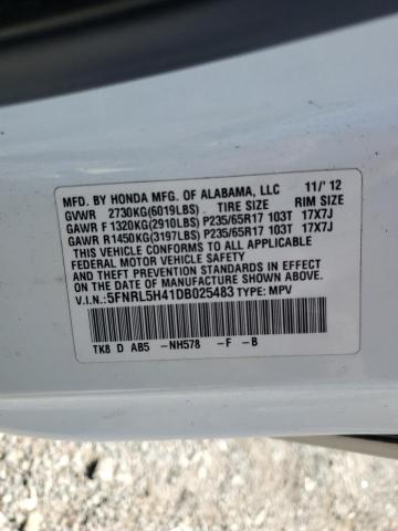 5FNRL5H41DB025483 - 2013 HONDA ODYSSEY EX Ağ foto 13