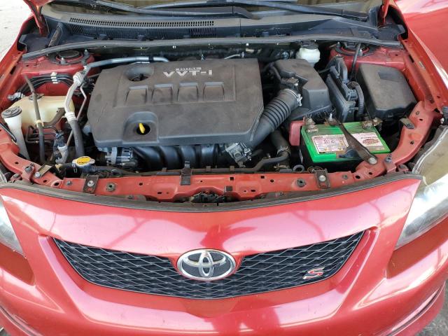 2T1BU4EE4AC449987 - 2010 TOYOTA COROLLA BASE Կարմիր լուսանկար 11
