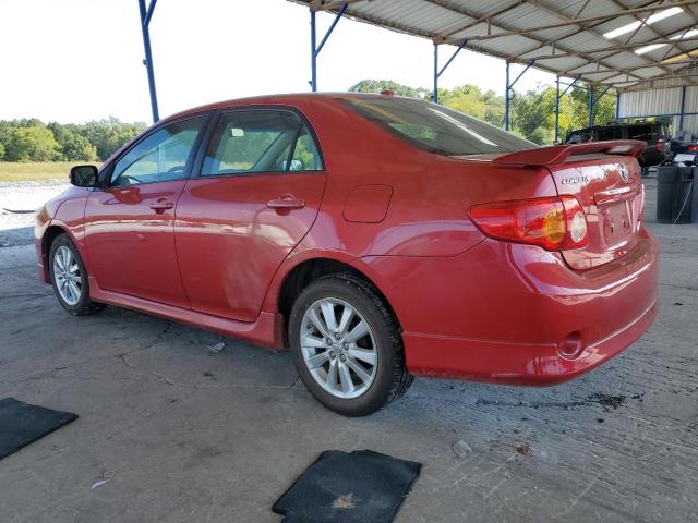 2T1BU4EE4AC449987 - 2010 TOYOTA COROLLA BASE Կարմիր լուսանկար 2