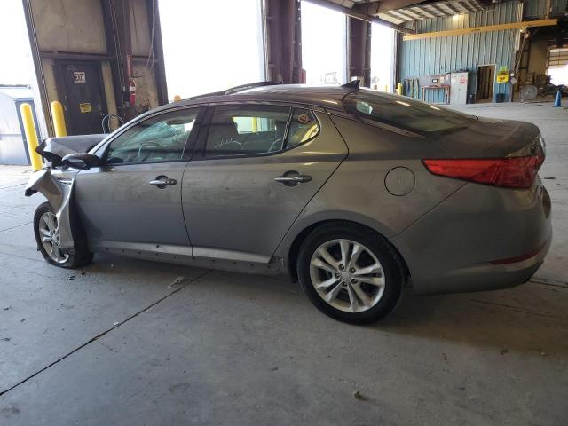 5XXGN4A78DG120636 - 2013 KIA OPTIMA EX GRAY photo 2
