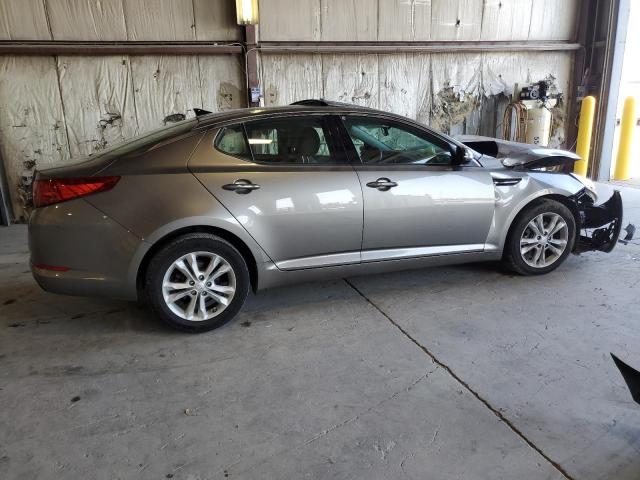 5XXGN4A78DG120636 - 2013 KIA OPTIMA EX GRAY photo 3