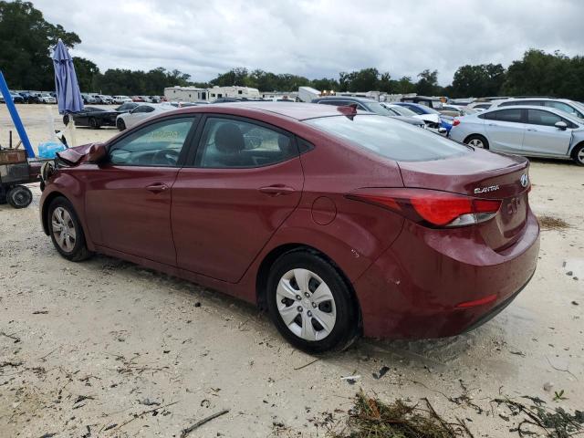 5NPDH4AE7GH768275 - 2016 HYUNDAI ELANTRA SE MAROON photo 2