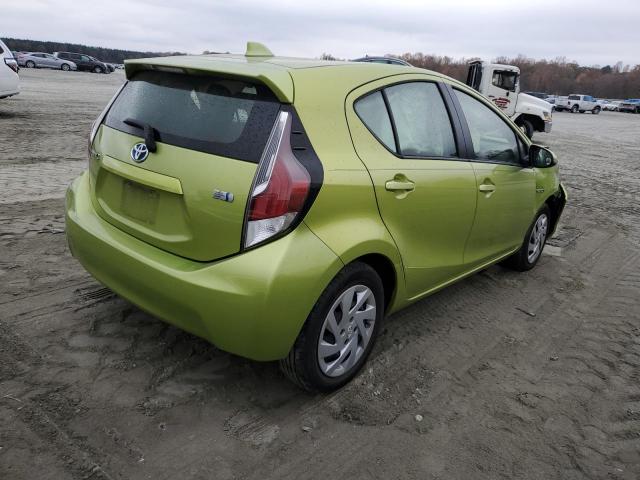 JTDKDTB30F1089092 - 2015 TOYOTA PRIUS C GREEN photo 3