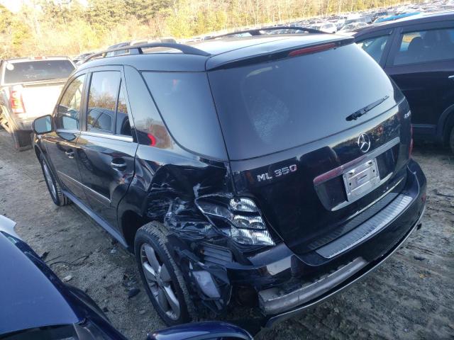 4JGBB8GB9AA557439 - 2010 MERCEDES-BENZ ML 350 4MATIC BLACK photo 2