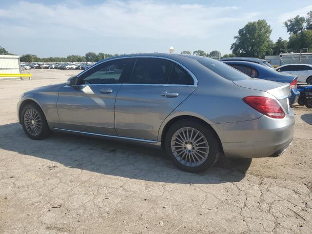 55SWF4KB1FU011080 - 2015 MERCEDES-BENZ C 300 4MATIC GRAY photo 2