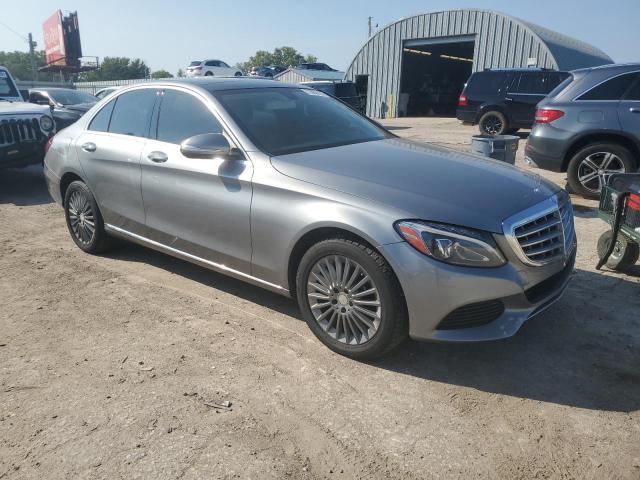 55SWF4KB1FU011080 - 2015 MERCEDES-BENZ C 300 4MATIC GRAY photo 4