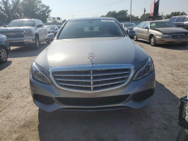 55SWF4KB1FU011080 - 2015 MERCEDES-BENZ C 300 4MATIC GRAY photo 5