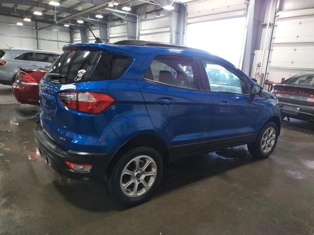 MAJ6P1UL3JC186395 - 2018 FORD ECOSPORT SE BLUE photo 3