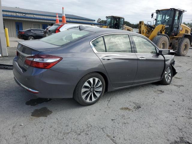 JHMCR6F55HC000237 - 2017 HONDA ACCORD HYBRID EXL GRAY photo 3