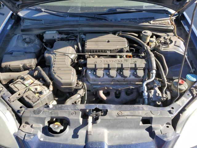 1HGEM21533L070614 - 2003 HONDA CIVIC LX BLUE photo 11