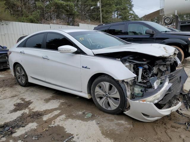 KMHEC4A47FA130930 - 2015 HYUNDAI SONATA HYBRID WHITE photo 4