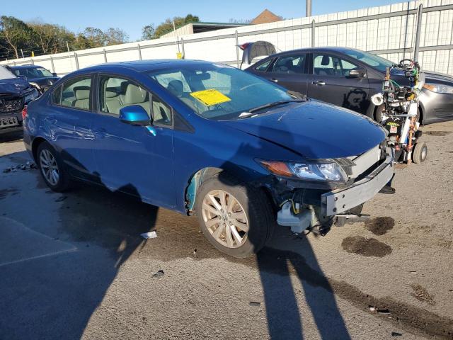 19XFB2F91CE314788 - 2012 HONDA CIVIC EXL BLUE photo 4