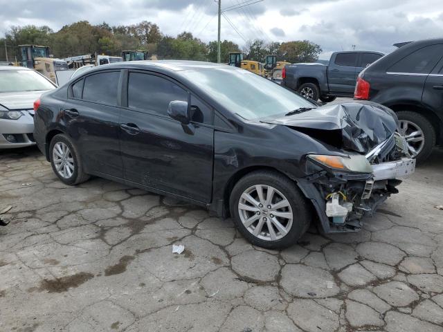 19XFB2F94CE076256 - 2012 HONDA CIVIC EXL BLACK photo 4