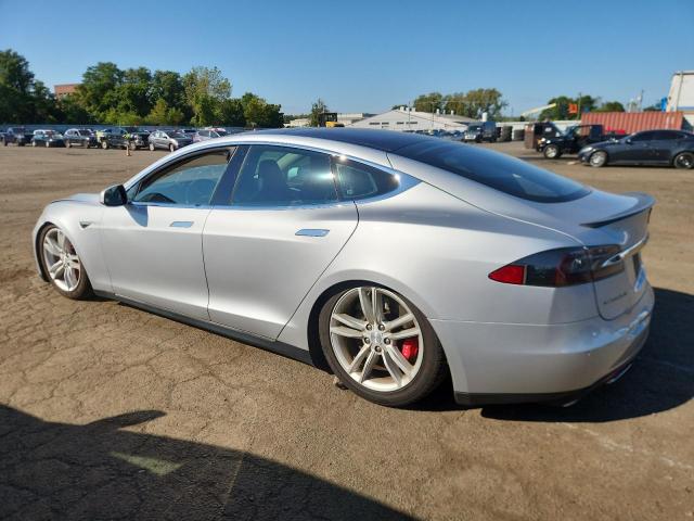 5YJSA1CP4DFP27007 - 2013 TESLA MODEL S فضي صورة 2