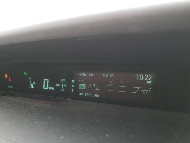 JTDKN3DUXA0097072 - 2010 TOYOTA PRIUS WHITE photo 9