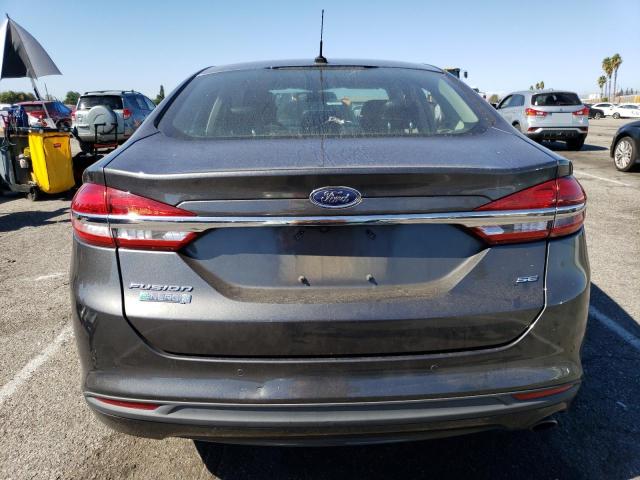 3FA6P0PU6JR204369 - 2018 FORD FUSION SE PHEV GRAY photo 6