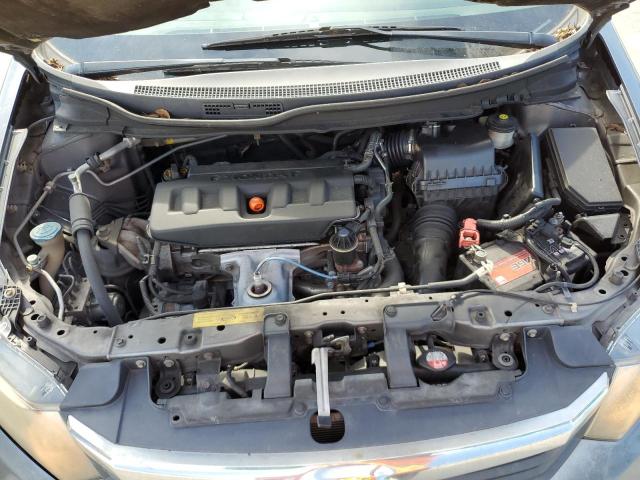 19XFB2F51CE037766 - 2012 HONDA CIVIC LX GRAY photo 11