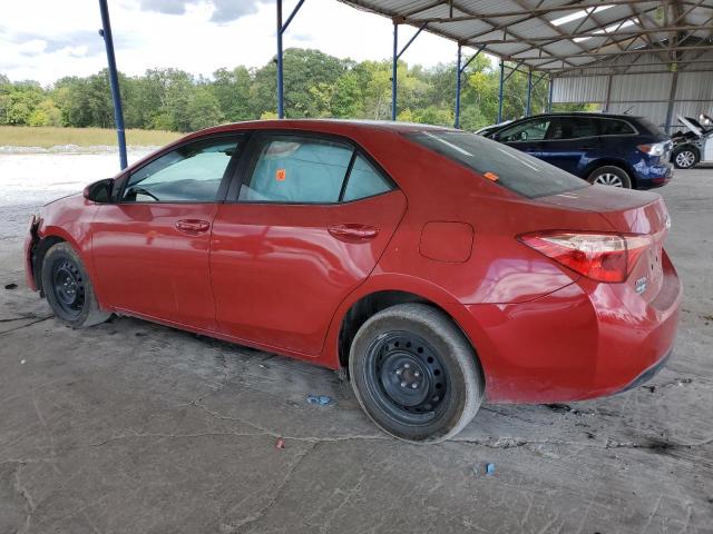 5YFBURHE6KP930401 - 2019 TOYOTA COROLLA L RED photo 2