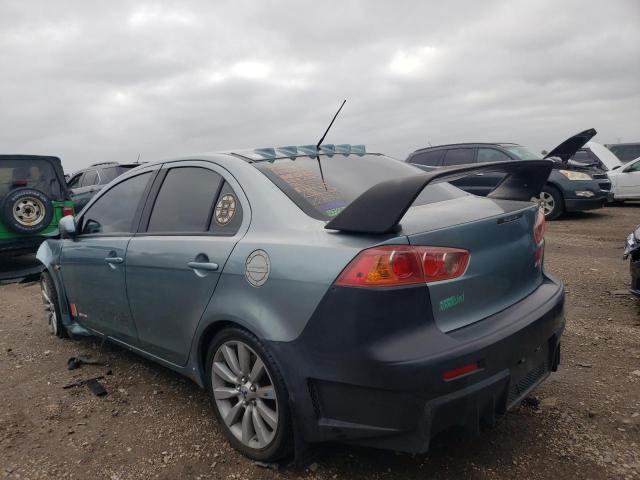 JA3AU86U48U019199 - 2008 MITSUBISHI LANCER GTS TURQUOISE photo 2