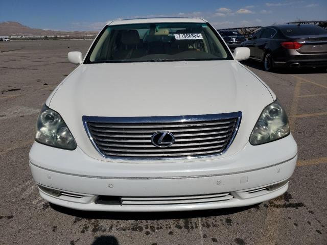 JTHBN36F155010116 - 2005 LEXUS LS 430 WHITE photo 5