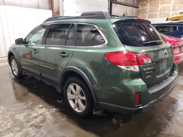 4S4BRBCC3E3241617 - 2014 SUBARU OUTBACK 2.5I PREMIUM GREEN photo 2