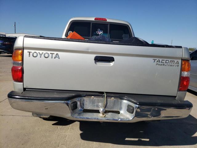 5TEGN92N64Z387611 - 2004 TOYOTA TACOMA DOUBLE CAB PRERUNNER SILVER photo 6