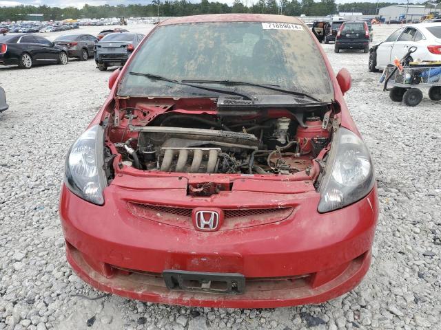 JHMGD38657S029567 - 2007 HONDA FIT S 红色 照片 5
