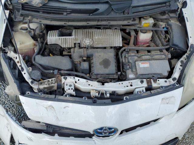 JTDKN3DU3C5527689 - 2012 TOYOTA PRIUS WHITE photo 12