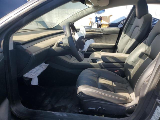 5YJ3E1EA0NF187626 - 2022 TESLA MODEL 3 GRAY photo 7