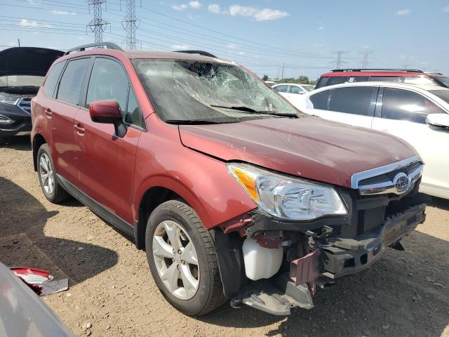 JF2SJADC5FH593897 - 2015 SUBARU FORESTER 2.5I PREMIUM 红色 照片 4