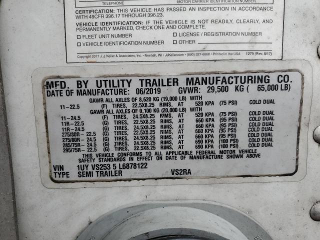 1UYVS2535L6878122 - 2020 UTILITY TRAILER Ağ foto 10