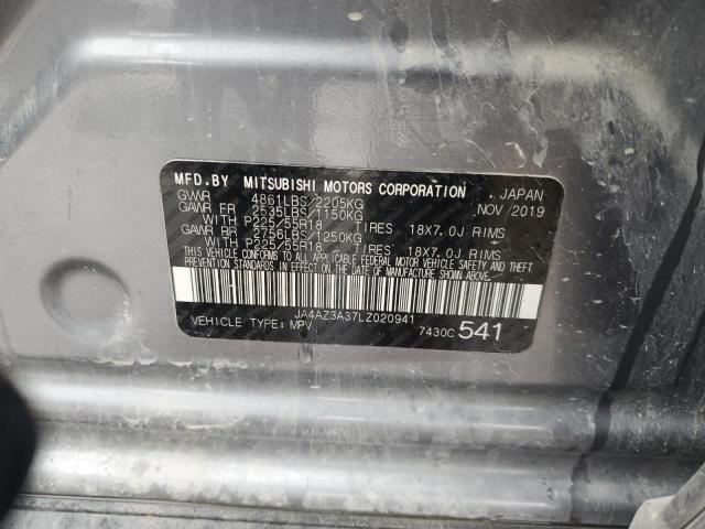 JA4AZ3A37LZ020941 - 2020 MITSUBISHI OUTLANDER SE GRAY photo 14