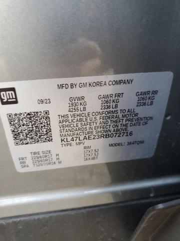 KL47LAE23RB072716 - 2024 BUICK ENVISTA PREFERRED GRAY photo 13