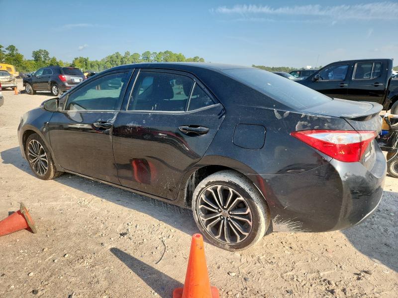 2T1BURHE9GC490293 - 2016 TOYOTA COROLLA L BLACK photo 2