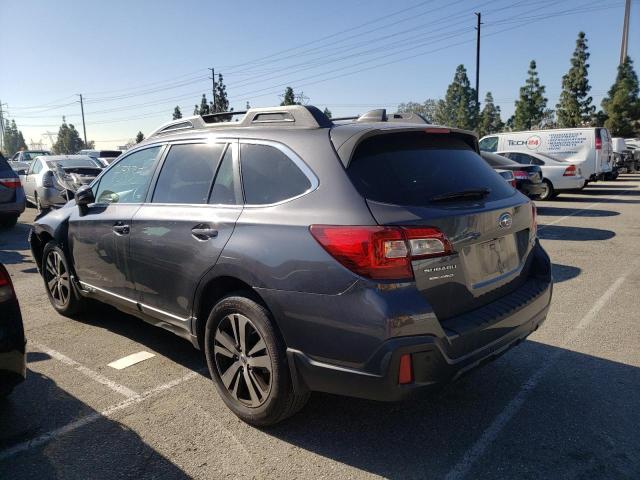 4S4BSENC3J3302476 - 2018 SUBARU OUTBACK 3.6R LIMITED GRAY photo 2
