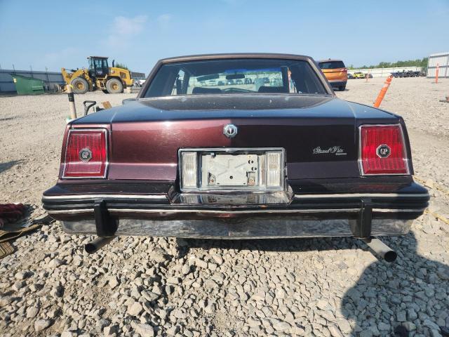 2G2AJ37A0E2297377 - 1984 PONTIAC GRAND PRIX BROWN photo 6