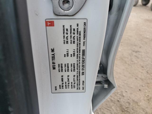 5YJ3E1EA2JF108886 - 2018 TESLA MODEL 3 Ağ foto 12