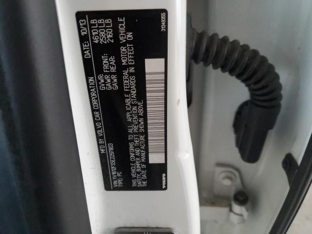 YV1612FS5E2297803 - 2014 VOLVO S60 T5 WHITE photo 12