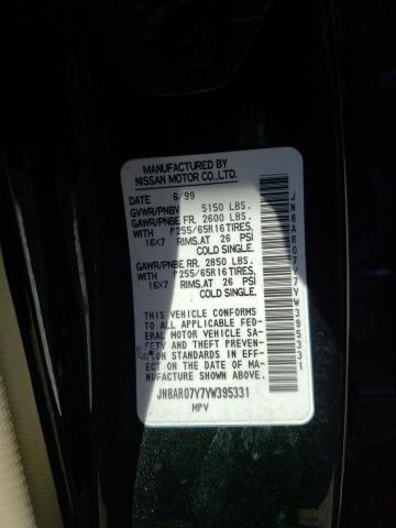 JN8AR07Y7YW395331 - 2000 NISSAN PATHFINDER LE 黑色 照片 13