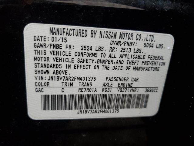 JN1BV7AR2FM401375 - 2015 INFINITI Q50 BASE Qara foto 12