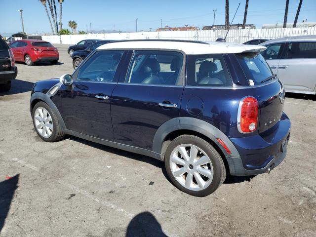 WMWZC3C54EWT00777 - 2014 MINI COOPER S COUNTRYMAN BLUE photo 2