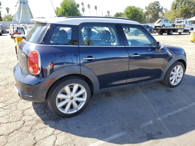 WMWZC3C54EWT00777 - 2014 MINI COOPER S COUNTRYMAN BLUE photo 3