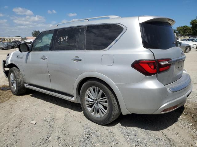 JN8AZ2NF1L9703081 - 2020 INFINITI QX80 LUXE SILVER photo 2