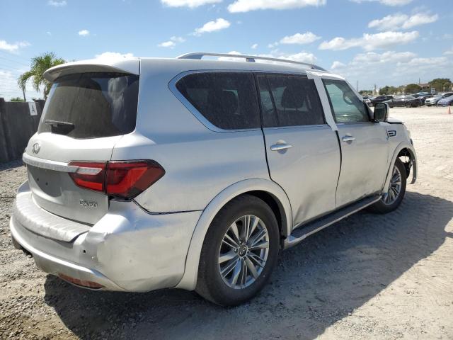 JN8AZ2NF1L9703081 - 2020 INFINITI QX80 LUXE SILVER photo 3