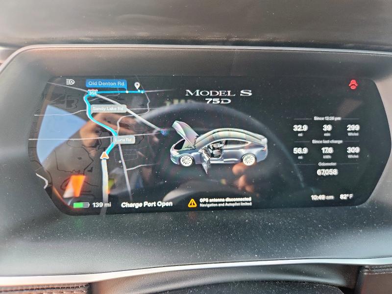 5YJSA1E27JF244396 - 2018 TESLA MODEL S Կապույտ լուսանկար 9