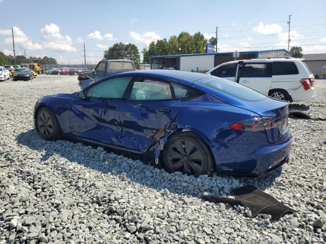 5YJSA1E5XMF441609 - 2021 TESLA MODEL S Bleu photo 2